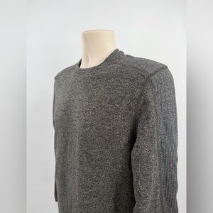 Arrow USA 1851 Men's Gray Marled Sherpa Lined Pullover Sweater Small S